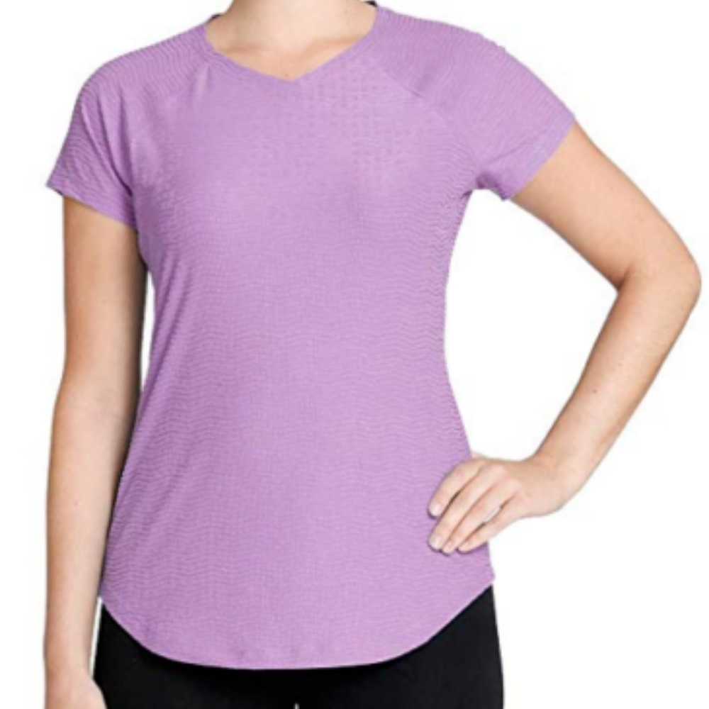 Kirkland Signature Ladies' Active V-Neck Textured
